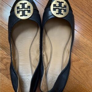 Tory Burch Black Flats
